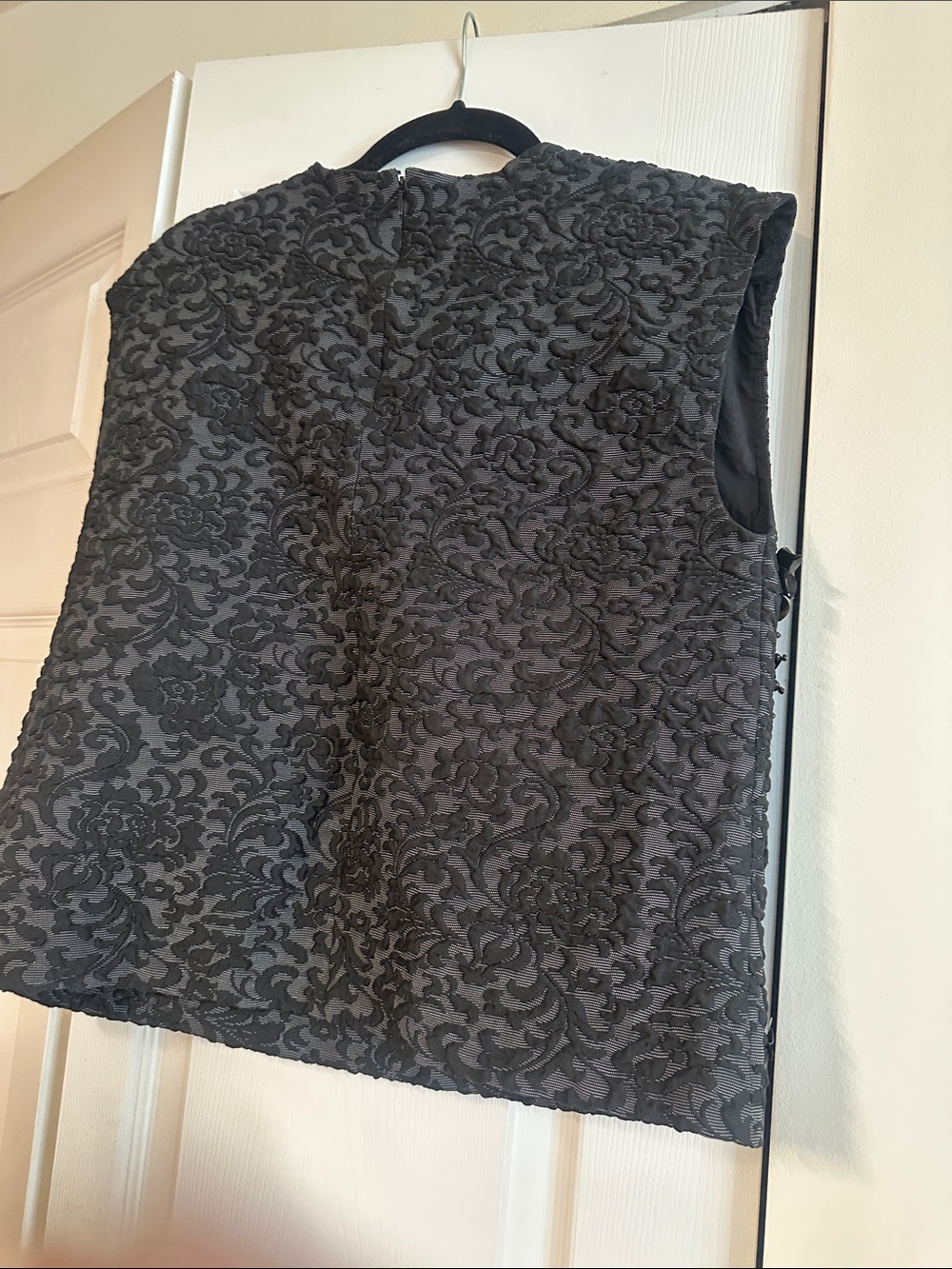 Embellished Black Floral Lace Top- Essentiel Antwerp- by Anthropology - Picture 4 of 4